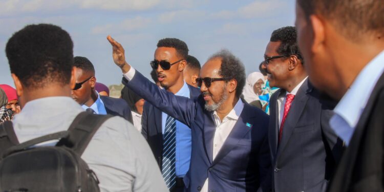 President Hassan Sheikh Returns to Dhusamareb to Ramp Up Anti-Al-Shabaab Campaign