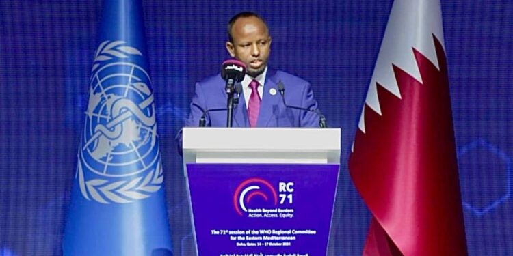 Somalia’s Health Minister Calls for Global Support in Healthcare at WHO Regional Committee Meeting